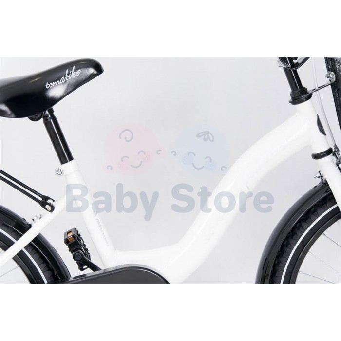 TomaBike vaikiškas dviratis 20 Platinum White