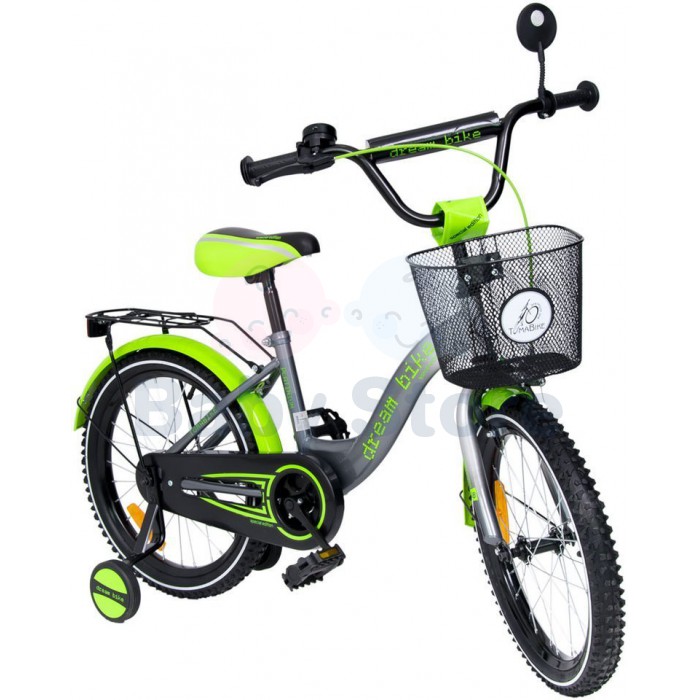 TomaBike vaikiškas dviratis 18 Platinum Green