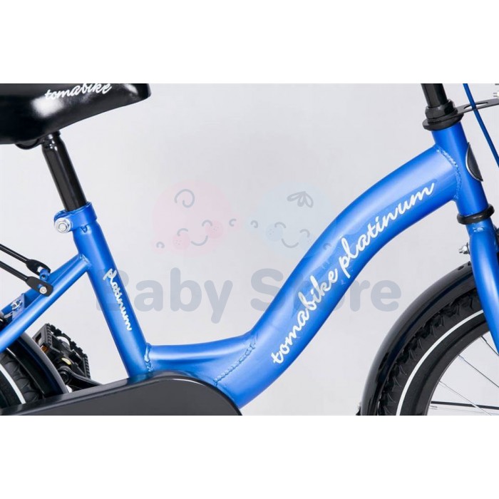 TomaBike vaikiškas dviratis 18 Platinum Blue