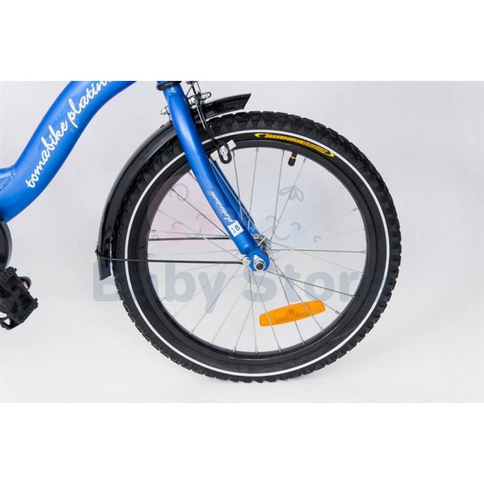 TomaBike vaikiškas dviratis 18 Platinum Blue