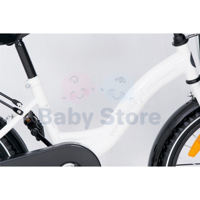 TomaBike vaikiškas dviratis 18 Platinum White