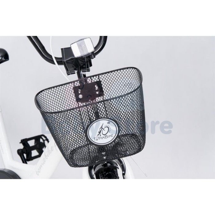 TomaBike vaikiškas dviratis 18 Platinum White