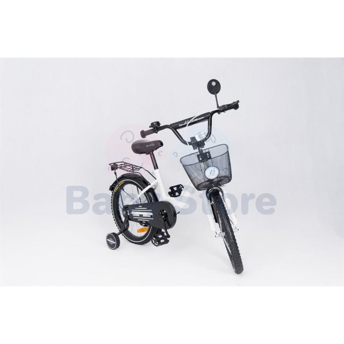 TomaBike vaikiškas dviratis 18 Platinum White