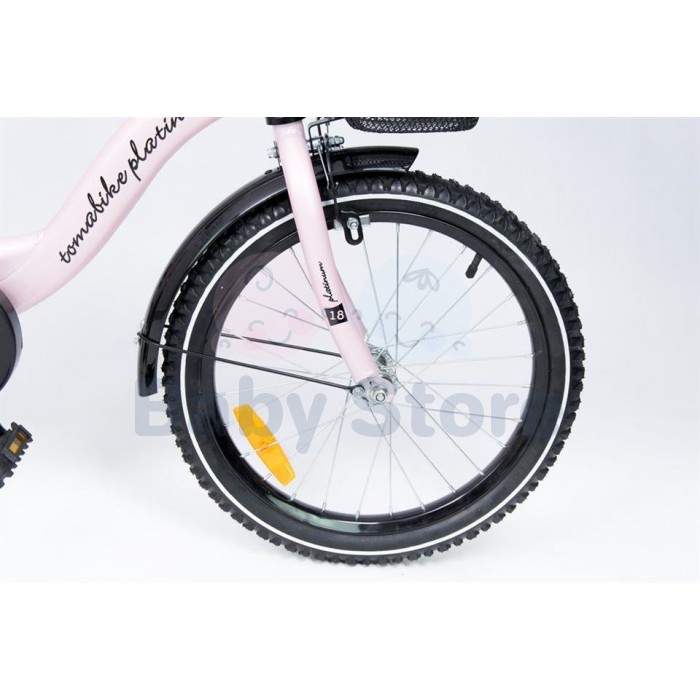 TomaBike vaikiškas dviratis 18 Platinum Pink