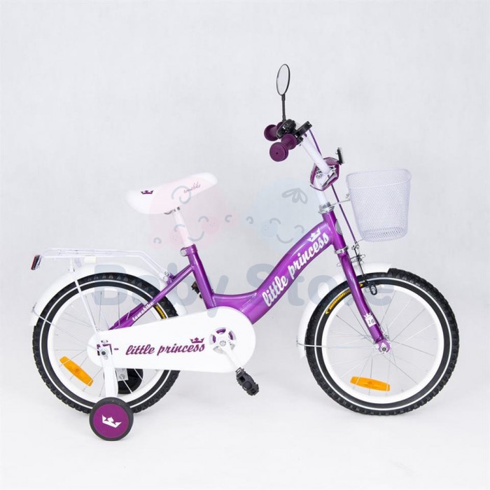 TomaBike vaikiškas dviratis 16 Little Princess Purple