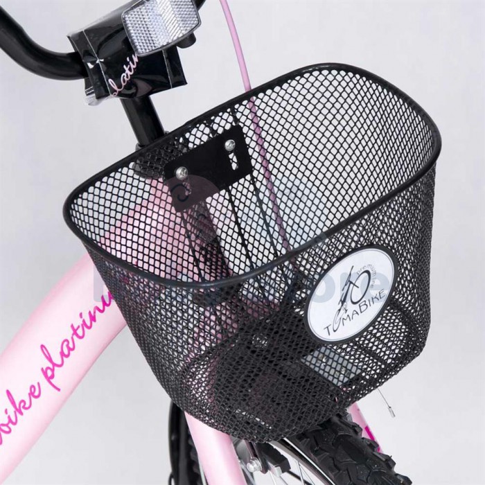 TomaBike vaikiškas dviratis 16 Platinum Pink