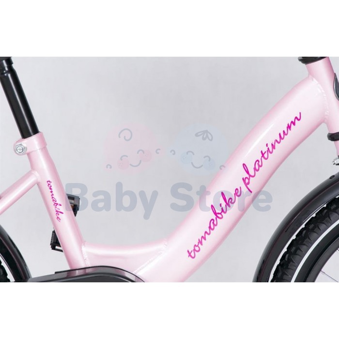 TomaBike vaikiškas dviratis 16 Platinum Pink