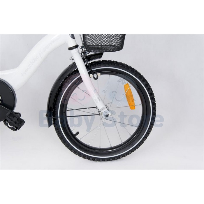 TomaBike vaikiškas dviratis 16 Platinum White