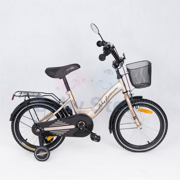 TomaBike vaikiškas dviratis 16 Platinum Gold