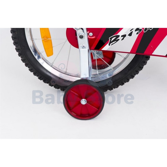 Elgrom 16" BMX dviratis Red vaikams su tvirta ir stabilia konstrukcija
