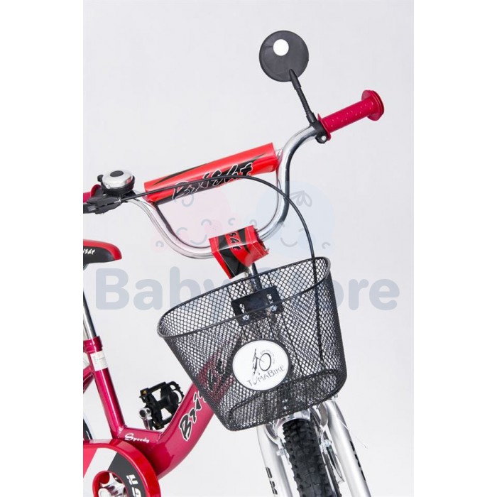 Elgrom 16" BMX dviratis Red vaikams su tvirta ir stabilia konstrukcija