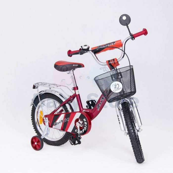 Elgrom 16" BMX dviratis Red vaikams su tvirta ir stabilia konstrukcija