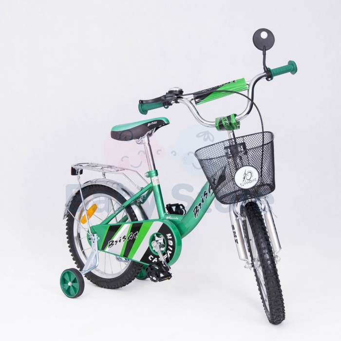 Elgrom 16" BMX Green dviratis vaikams su tvirtu plieniniu rėmu mathematica Copy code