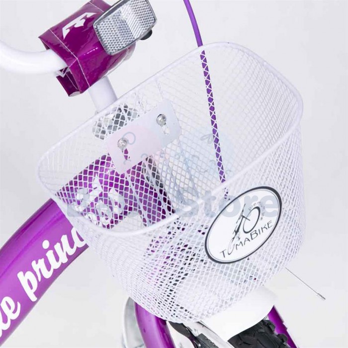 TomaBike vaikiškas dviratis 14 Little Princess Purple