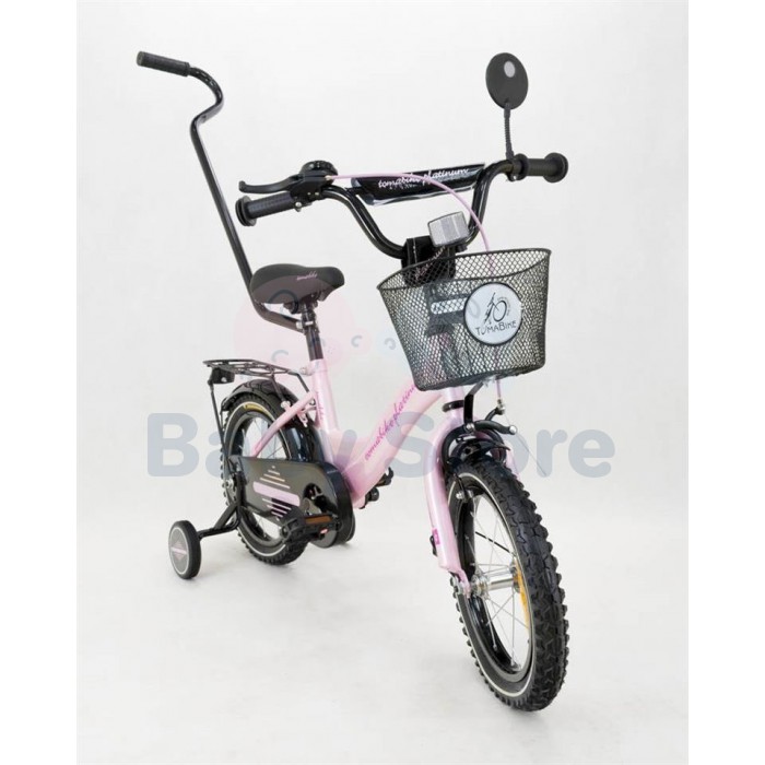 TomaBike vaikiškas dviratis 14 Platinum Pink