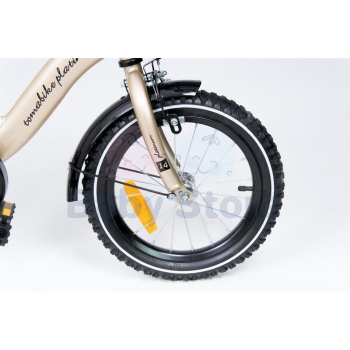 TomaBike vaikiškas dviratis 14 Platinum Gold