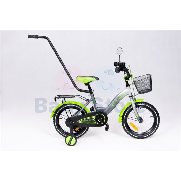 TomaBike vaikiškas dviratis 14 Platinum Green