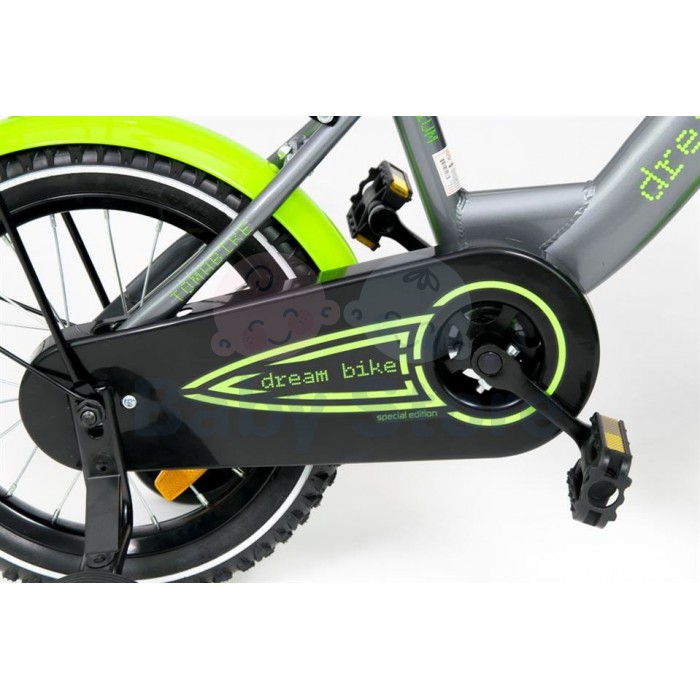 TomaBike vaikiškas dviratis 14 Platinum Green