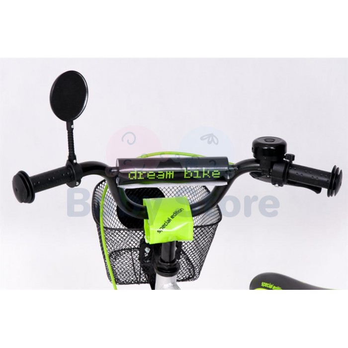 TomaBike vaikiškas dviratis 14 Platinum Green