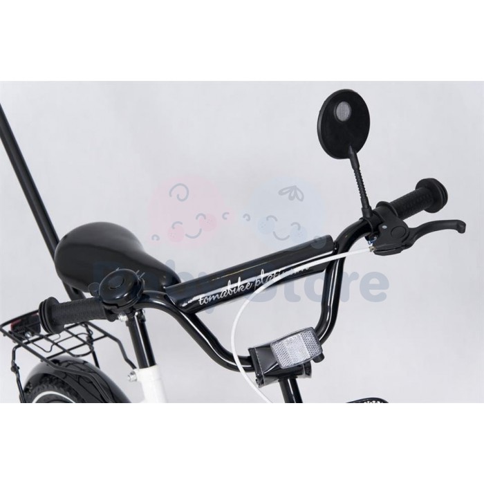 TomaBike vaikiškas dviratis 14 Platinum White