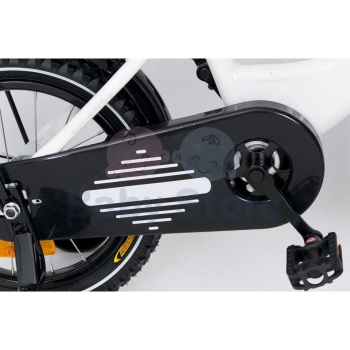 TomaBike vaikiškas dviratis 14 Platinum White