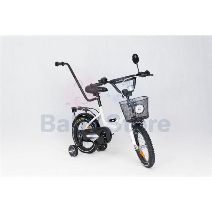 TomaBike vaikiškas dviratis 14 Platinum White