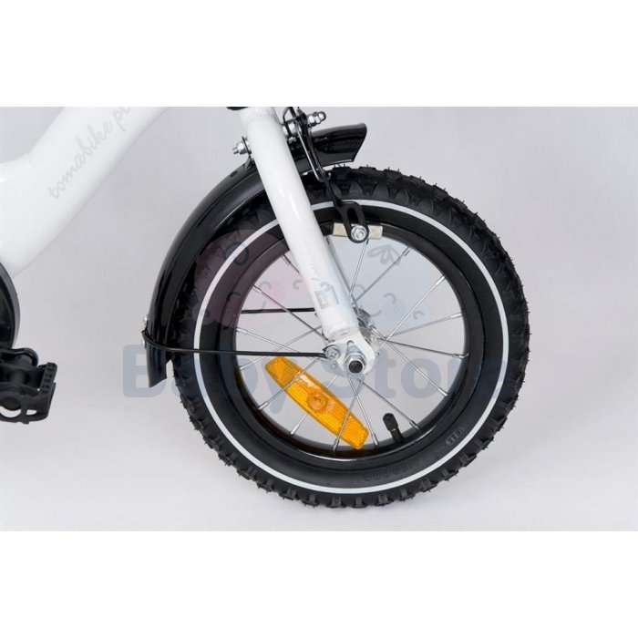 TOMABIKE dviratis 12" PLATINUM WHITE