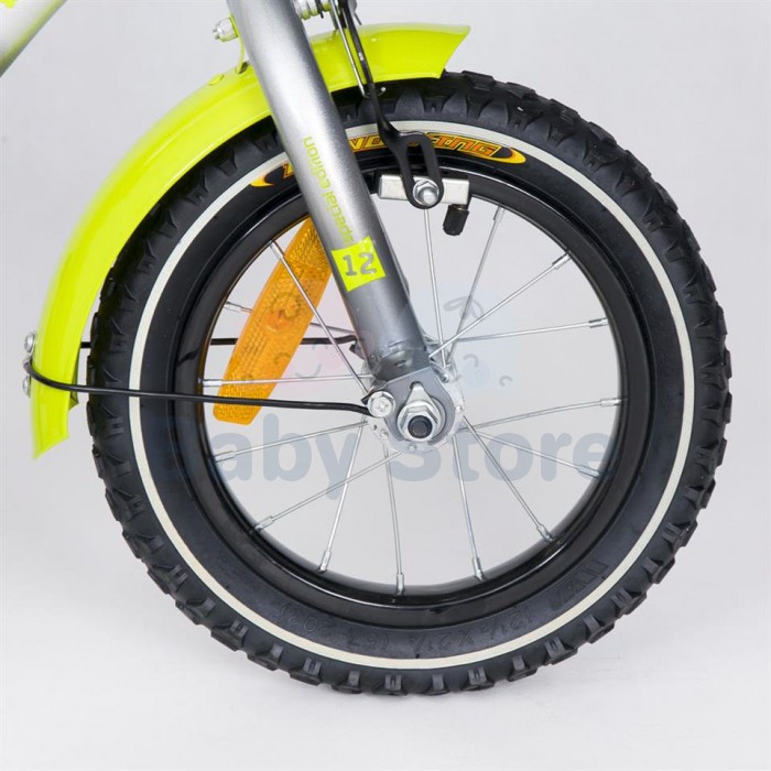 TomaBike 12 Platinum Green vaikiškas dviratis