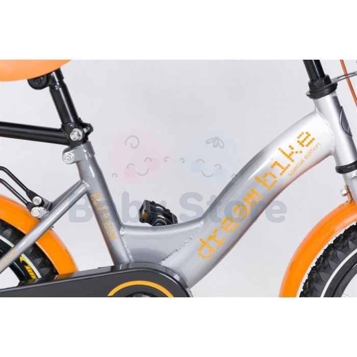 TomaBike 12 Platinum Orange vaikiškas dviratis