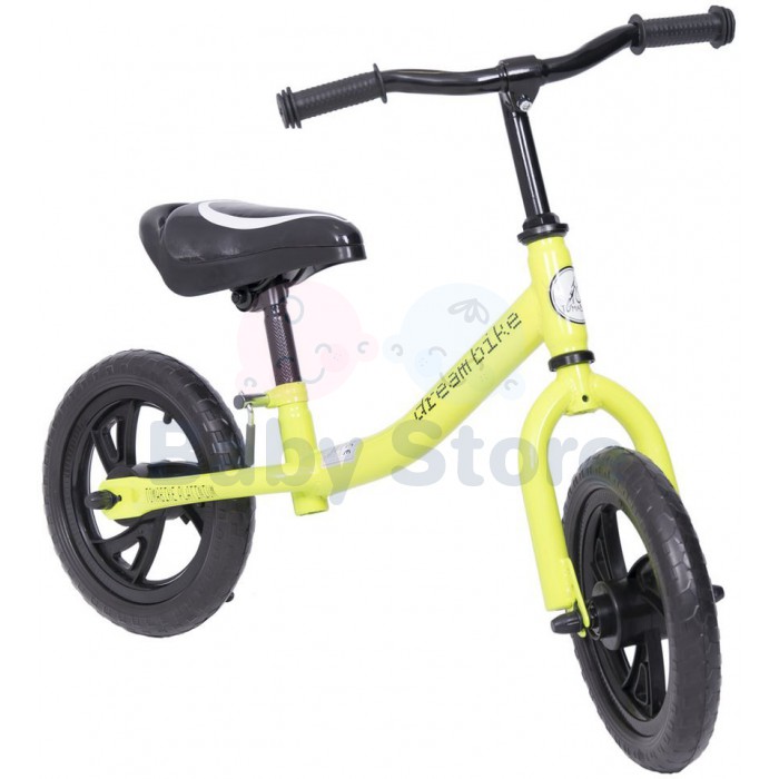 TomaBike balansinis dviratis Platinum EVA Green vaikams