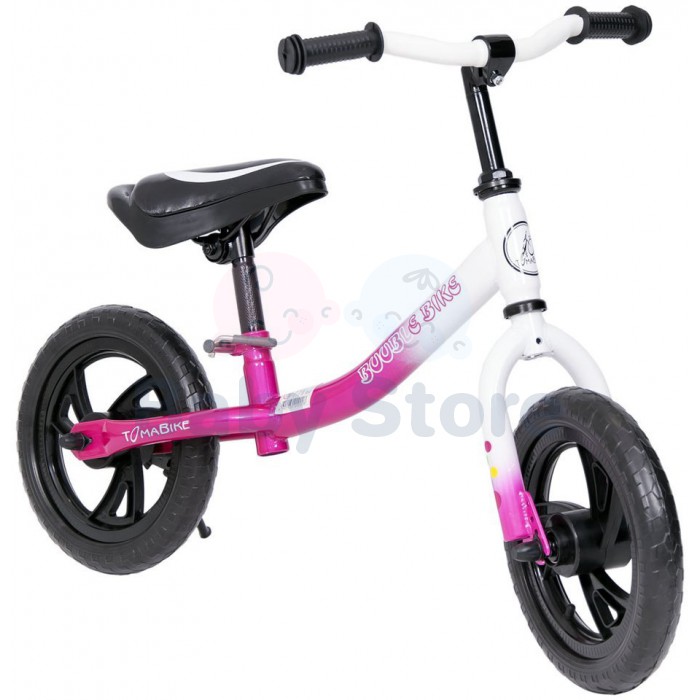 TomaBike balansinis dviratis Bubble Bike EVA Pink vaikams