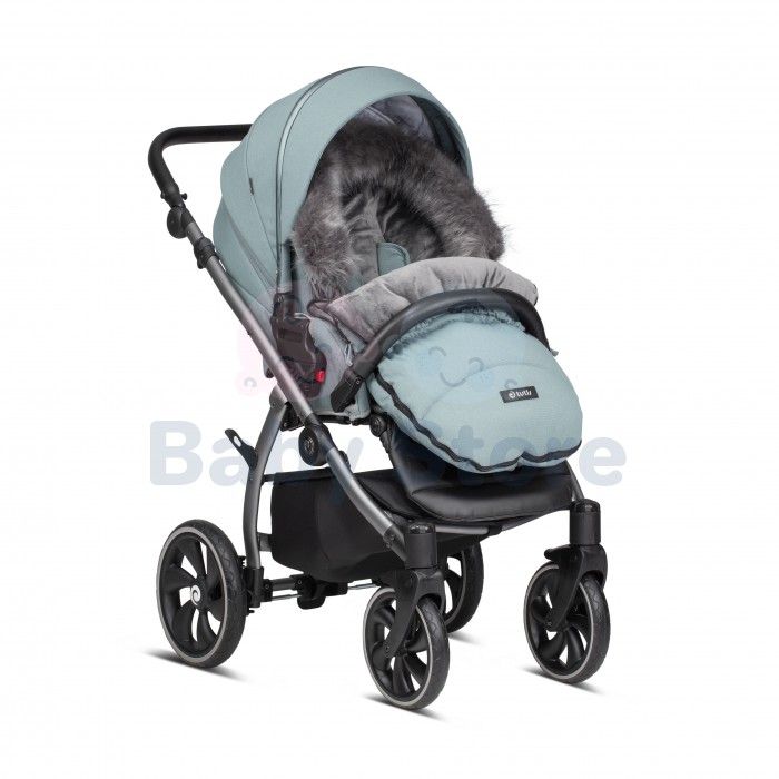 Tutis Menta vokelis – šiltas žieminis miegmaišis kūdikiui Menta spalvos