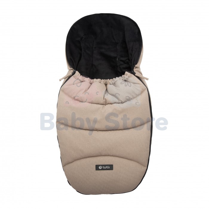 Tutis Nougat vokelis – šiltas žieminis miegmaišis kūdikiui Nougat spalvos