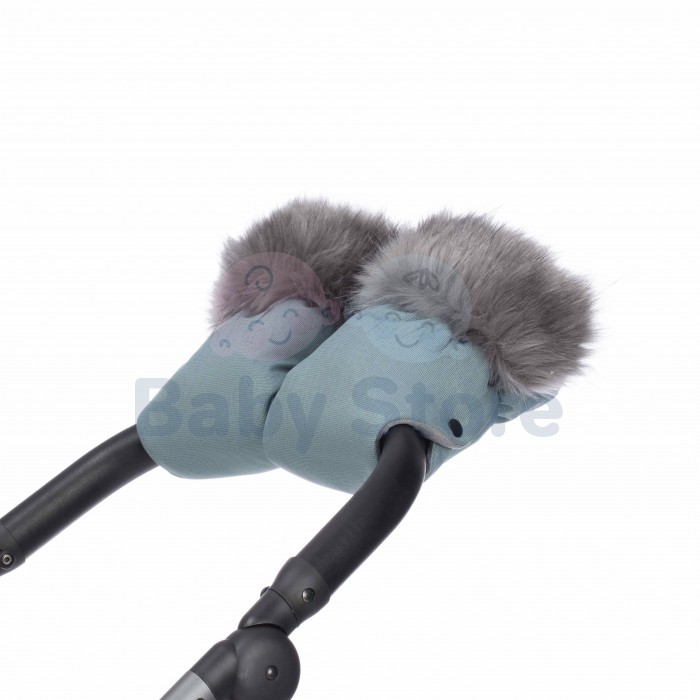 Tutis Menta pirštinės vežimėliui – žieminės stroller mittens Menta spalvos