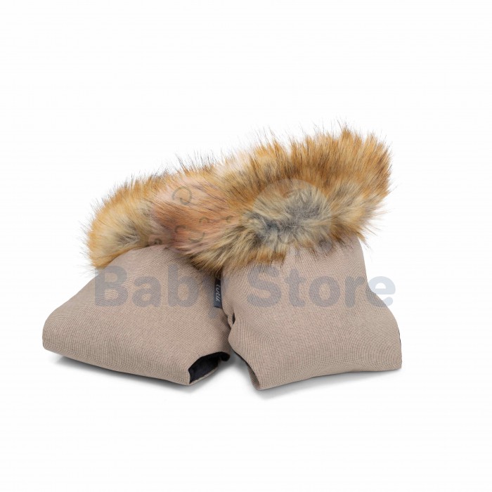 Tutis Nougat pirštinės vežimėliui – šiltos žieminės stroller mittens Nougat spalvos