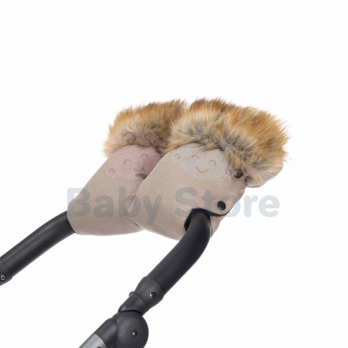 Tutis Nougat pirštinės vežimėliui – šiltos žieminės stroller mittens Nougat spalvos