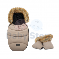 TUTIS miegmaišis-vokelis + pirštinės ant vežimėlio Nougat