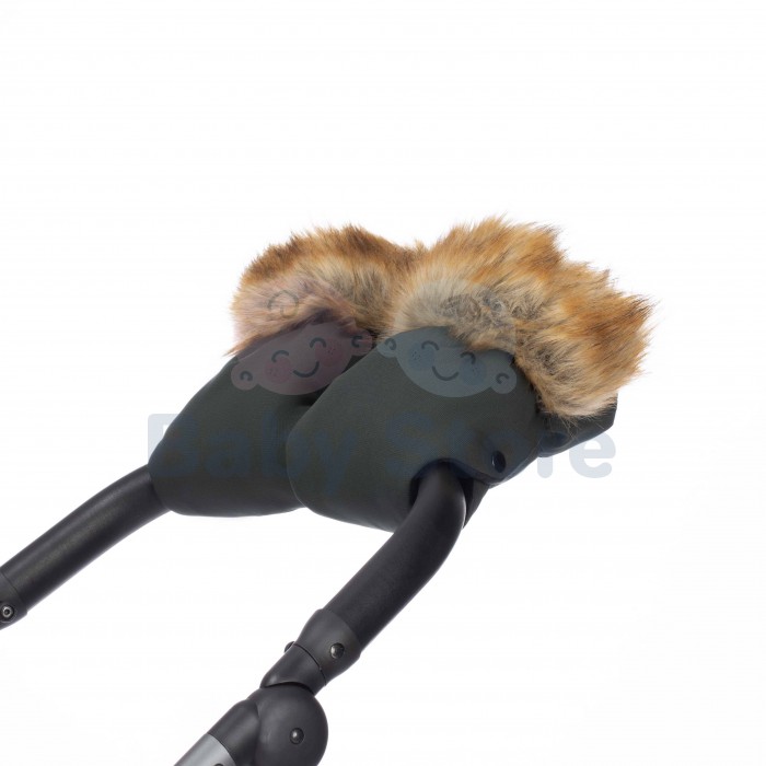 Tutis Pistacchio vokelis su pirštinėmis – šiltas žieminis miegmaišis vežimėliui Pistacchio spalvos