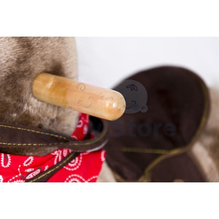 Supamas arkliukas Dark Brown su garsais vaikams