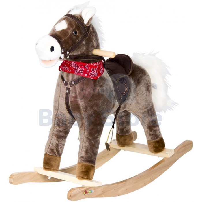 Supamas arkliukas Dark Brown su garsais vaikams