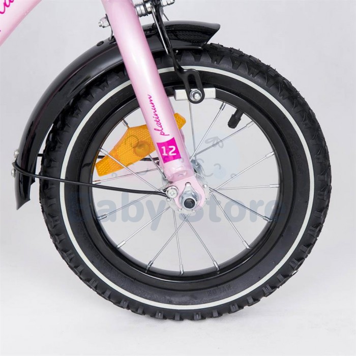 TomaBike Platinum Pink 12 colių dviratis vaikams