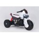 SMT-7788 White elektrinis motociklas vaikams su LED apšvietimu ir ratukais