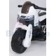 SMT-7788 White elektrinis motociklas vaikams su LED apšvietimu ir ratukais