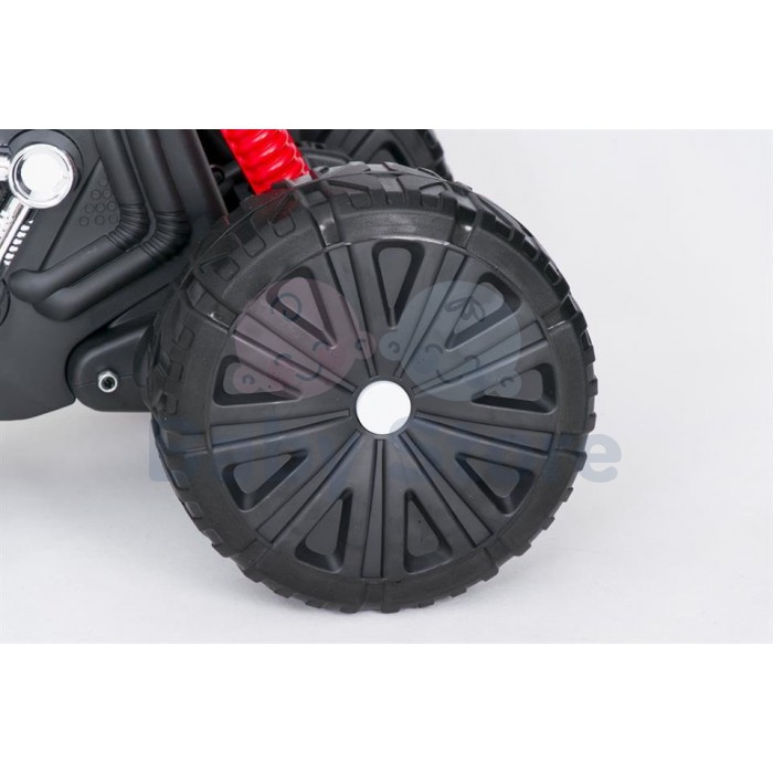 SMT-7788 White elektrinis motociklas vaikams su LED apšvietimu ir ratukais