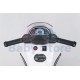 SMT-7788 White elektrinis motociklas vaikams su LED apšvietimu ir ratukais