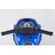 SMT-7788 Blue elektrinis motociklas vaikams su LED žibintais ir atraminiais ratukais