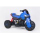SMT-7788 Blue elektrinis motociklas vaikams su LED žibintais ir atraminiais ratukais