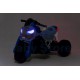 SMT-7788 Blue elektrinis motociklas vaikams su LED žibintais ir atraminiais ratukais