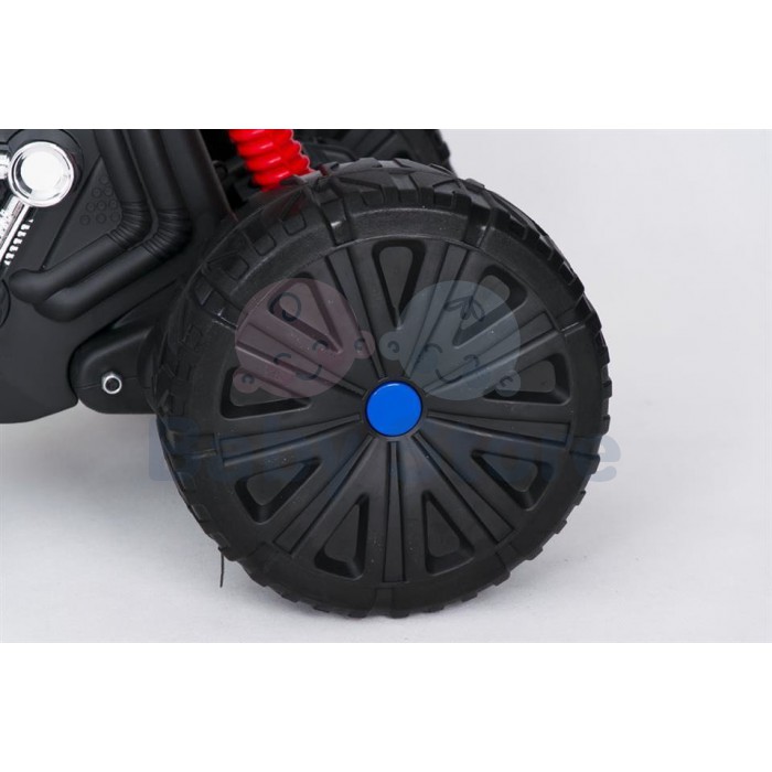 SMT-7788 Blue elektrinis motociklas vaikams su LED žibintais ir atraminiais ratukais