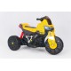 SMT-7788 Yellow elektrinis motociklas vaikams su LED žibintais ir atraminiais ratukais